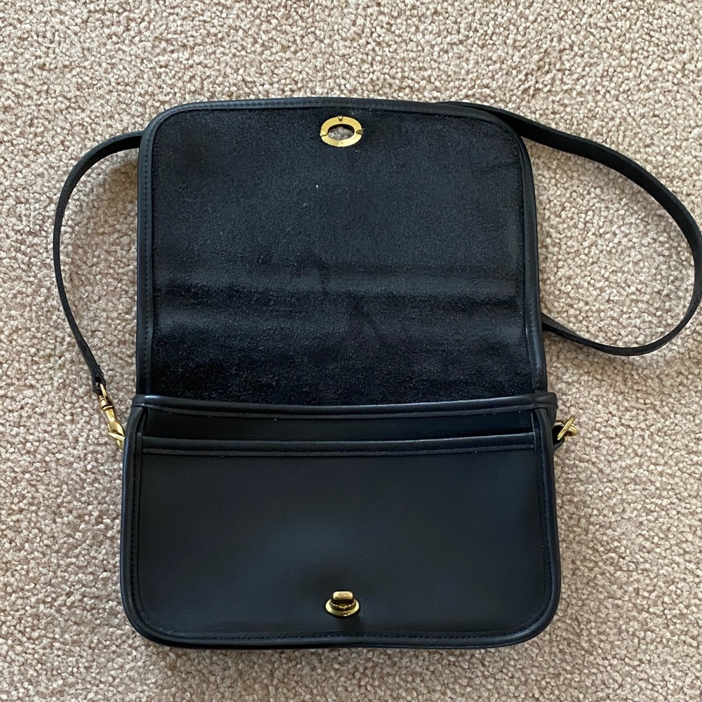 Coach Black Penny Crossbody Bag Vintage - Picture 5 of 9
